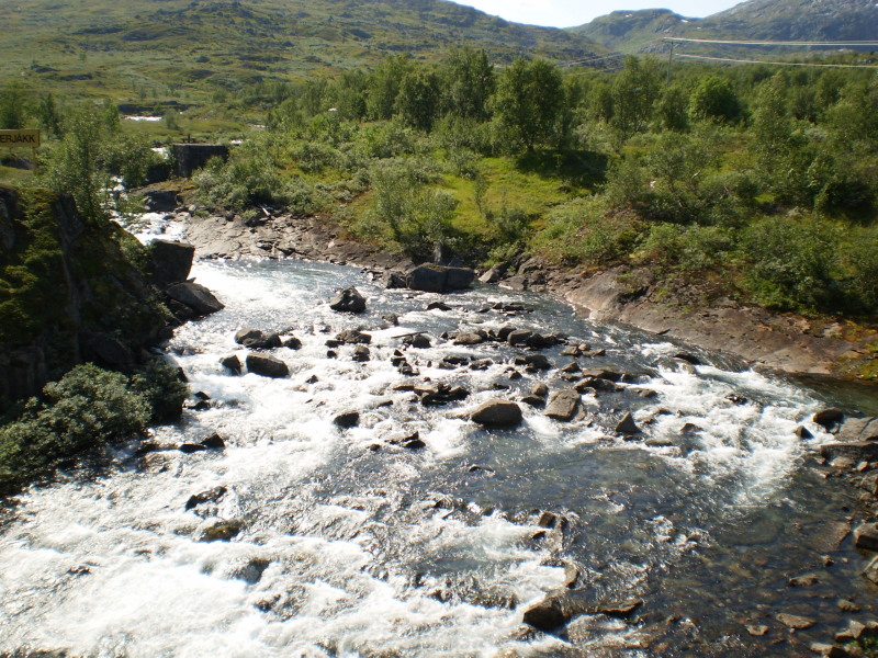 Kiruna - Narvik, górska rzeczka